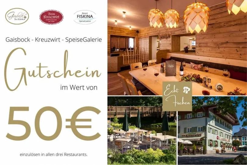 Gutschein im Wert von 50 Euro.